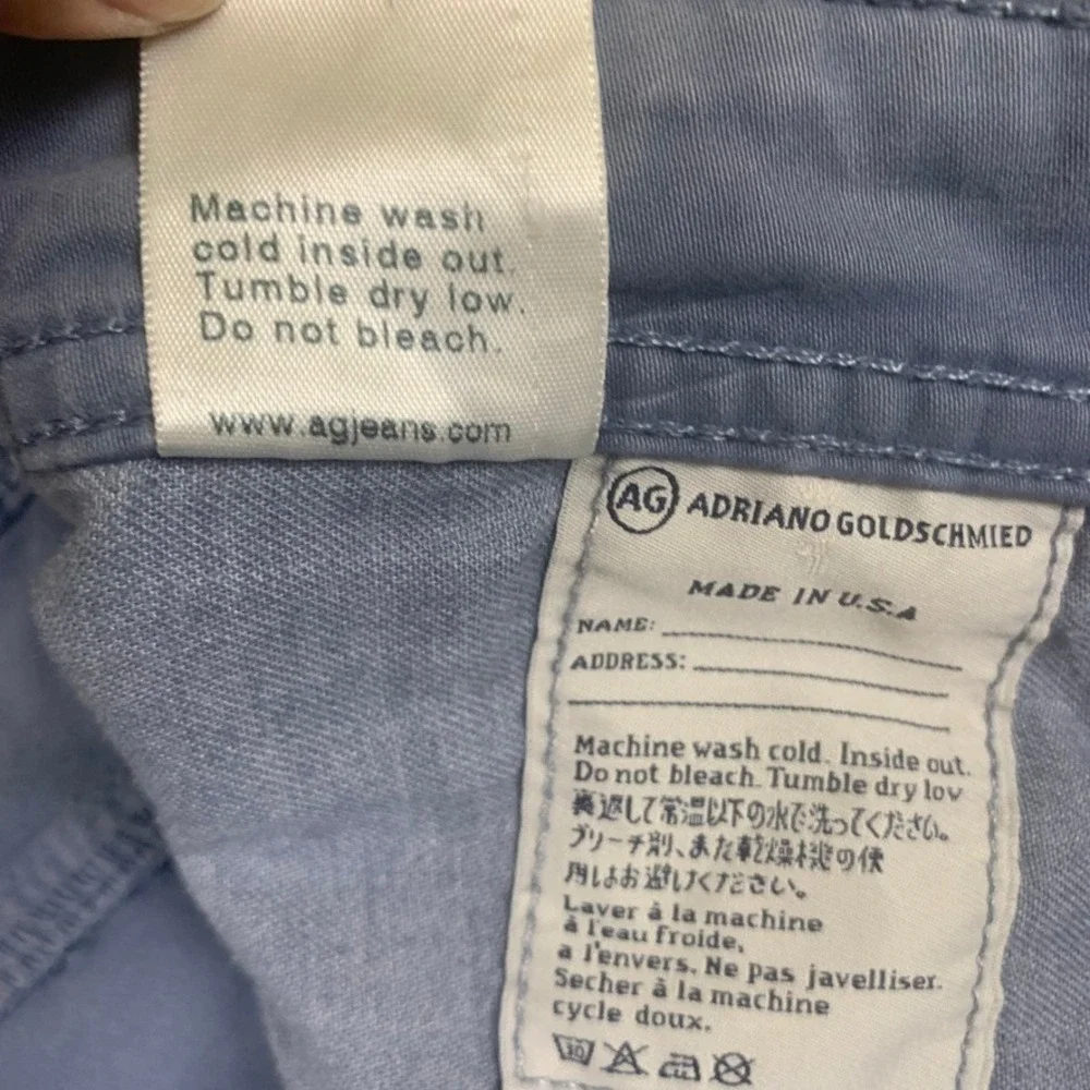 AG Adriano Goldschmied Protege Straight Leg Pants Mens 36x34 Blue Gray